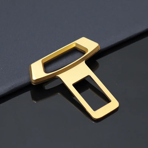 Metal car dashboard silencer insert showing matte black, gold, and silver colour options