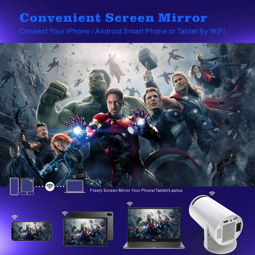 H713 ultra high definition 4K mini projector in compact design suitable for home office and conference use