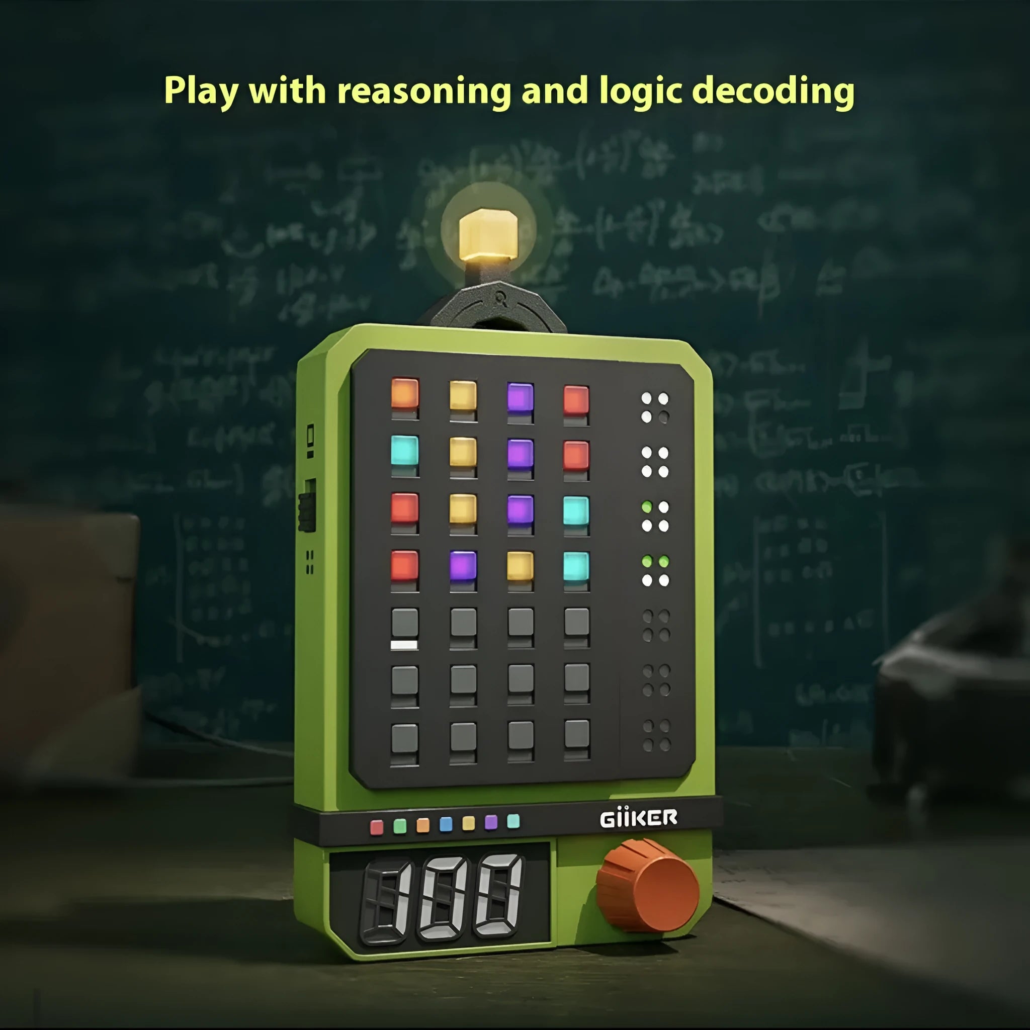 Super Password Machine logical reasoning toy, ABS build, 13x5x5 cm, passenger code machine colour, with chessboard