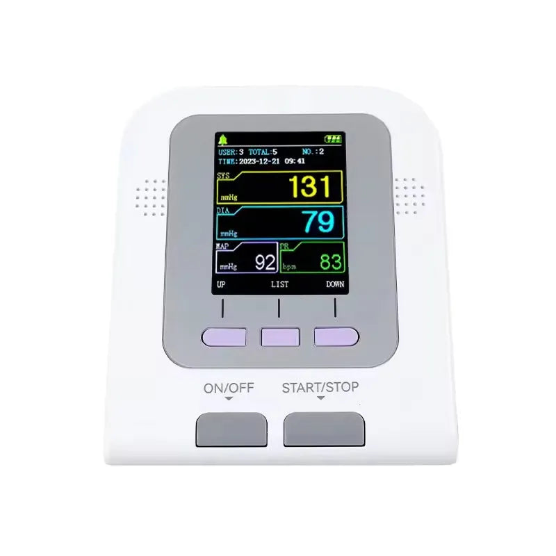 CONTEC08A-VET veterinary digital blood pressure monitor with colour screen and three animal cuffs.