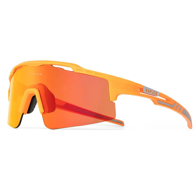 Polarized HD bicycle glasses with TR90 frame and full rim design in colourful lens set