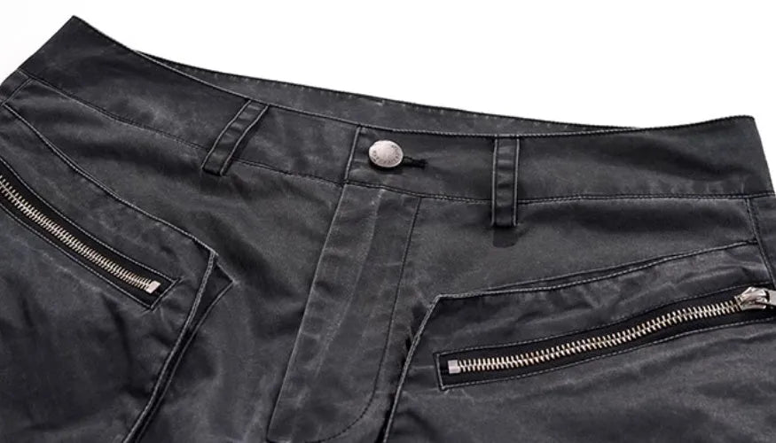 Retro three-dimensional keel casual pants in rayon fabric for summer sports wear