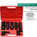 Oxygen sensor dismantling device 7-piece sleeve set chrome vanadium alloy steel for car maintenance