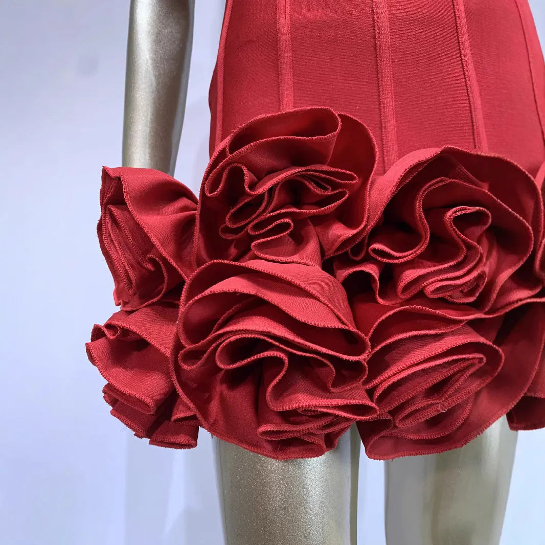 Women's solid colour polyester dress with mid-waist design in urban style