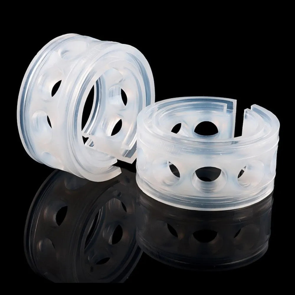 Transparent rubber car spring shock absorbers for suspension damping in six size options