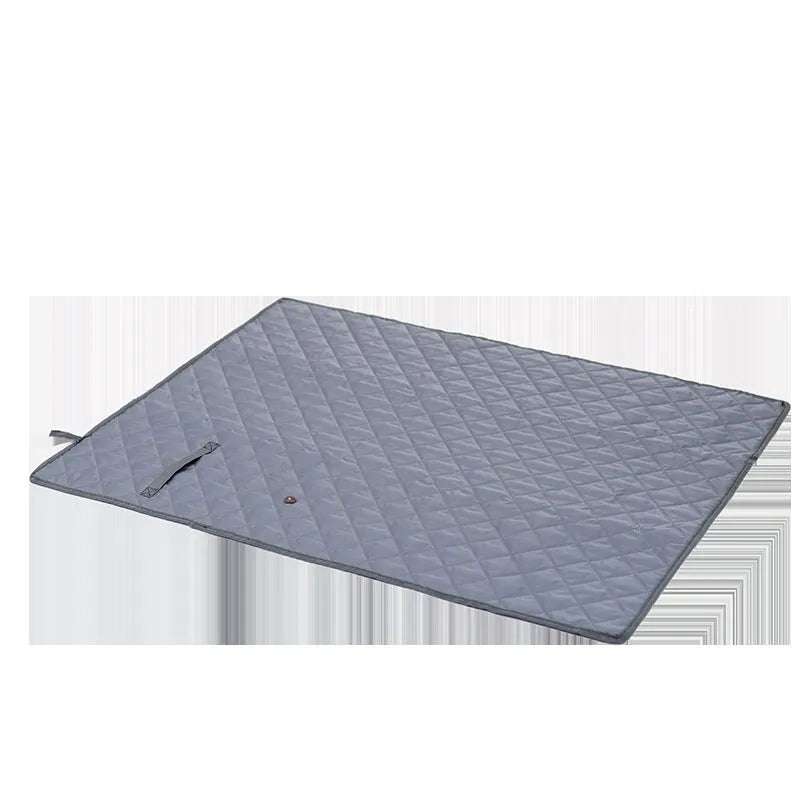 Waterproof Oxford pet mat for dogs and cats in grey or apricot, available in seven sizes