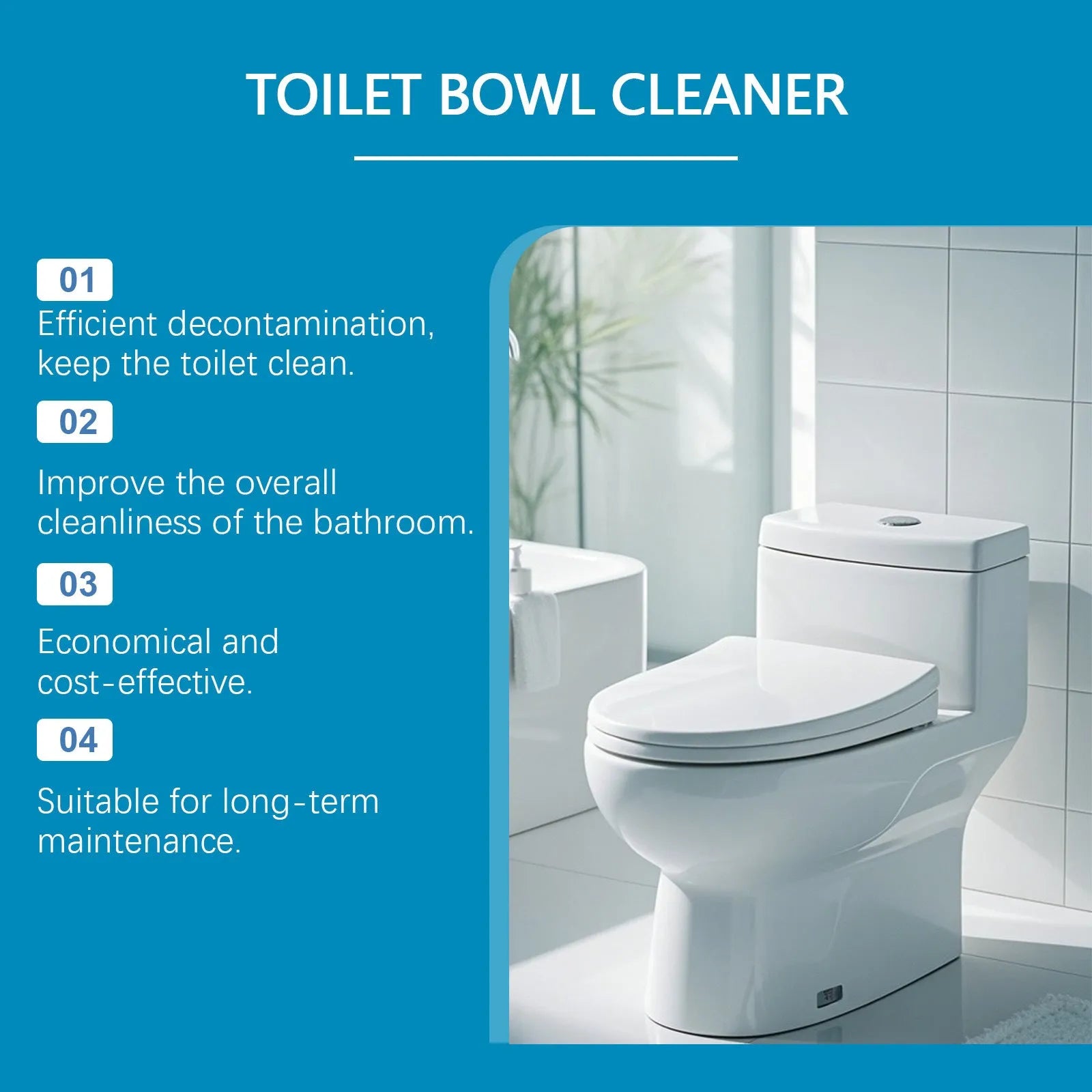 Toilet cleaning powder 120g pack with four 30g units for descaling stain and odour removal