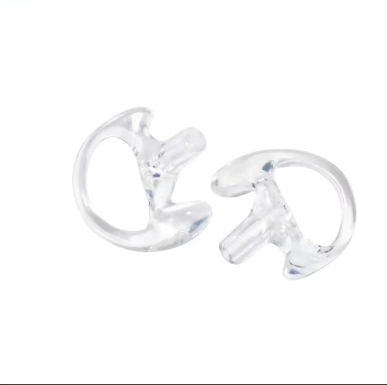 Pair of soft silicone ear hanging accessories for walkie talkie air conduit earphones in three sizes L M S
