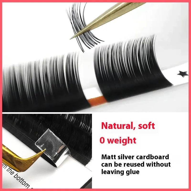 16-row dense false eyelashes in mink hair with matte round wool construction