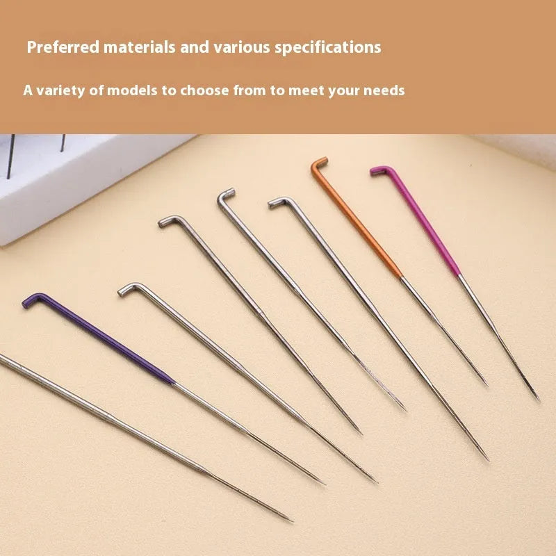 Wool felt stamp pin handicraft tool needle set with oil-free, cyclone, tapered, cone and star needle options