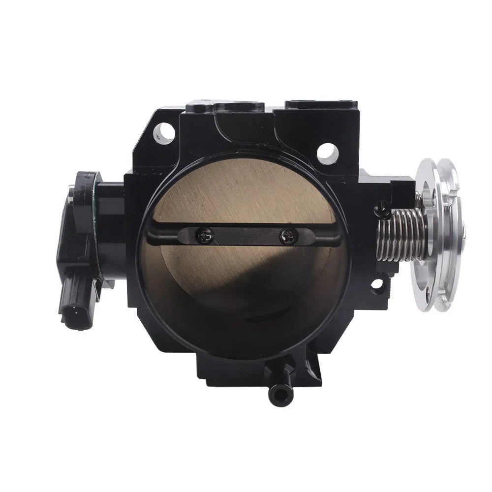 Aluminium throttle body for Honda K20A engine, shown in silver finish with sensor.