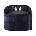 Dark blue warm massage vibration waist supporter with USB charging cable