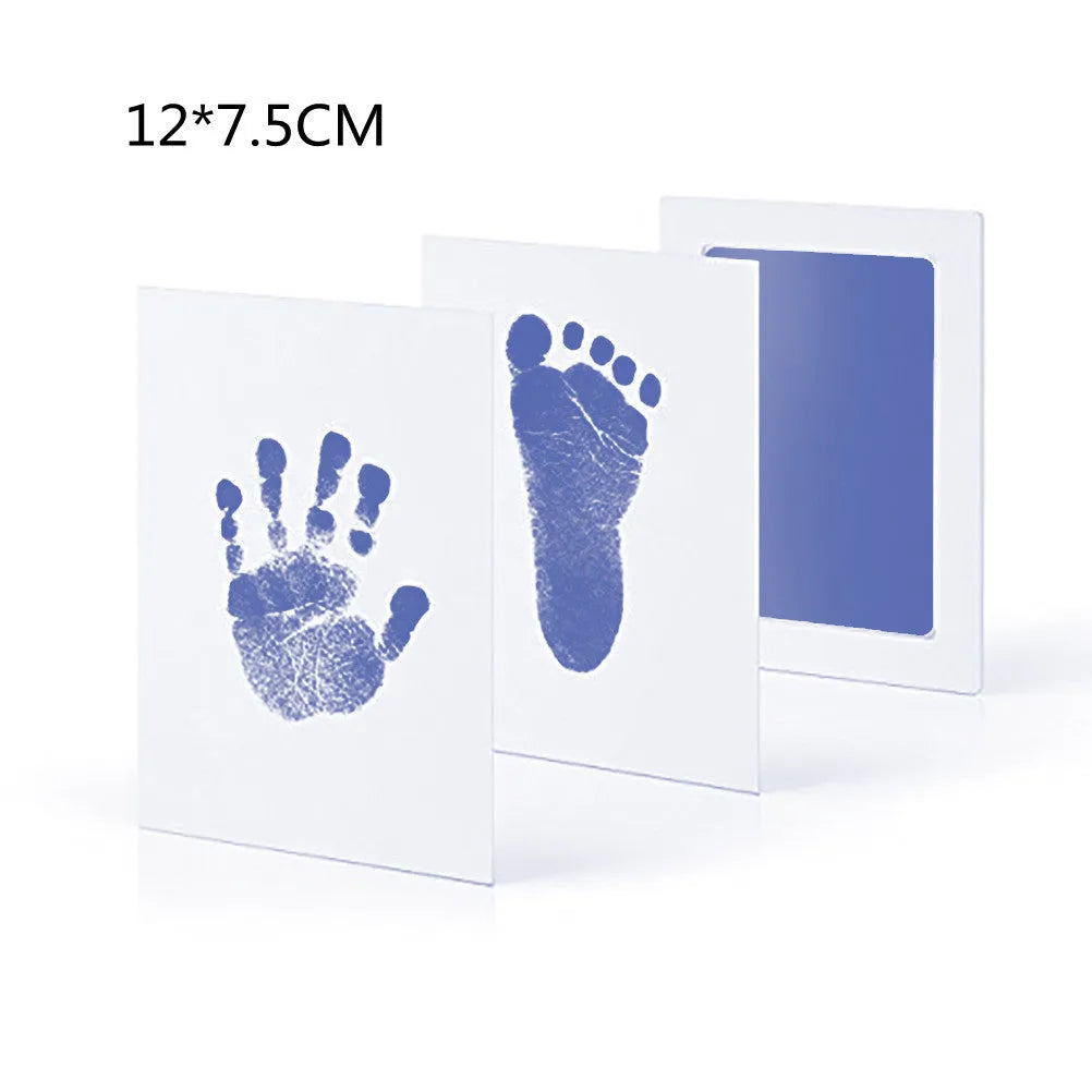 Baby hand and foot print disposable ink pad in pink for newborn keepsake crafting