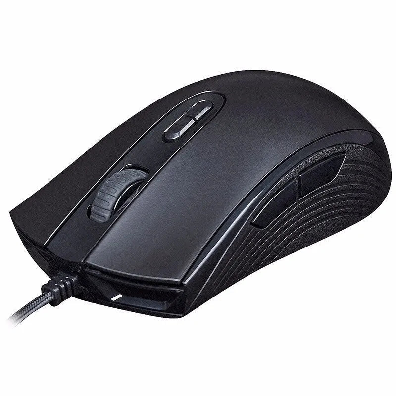 Pulsefirecore RGB wired gaming mouse in black with photoelectric sensor and 1.8m USB cable