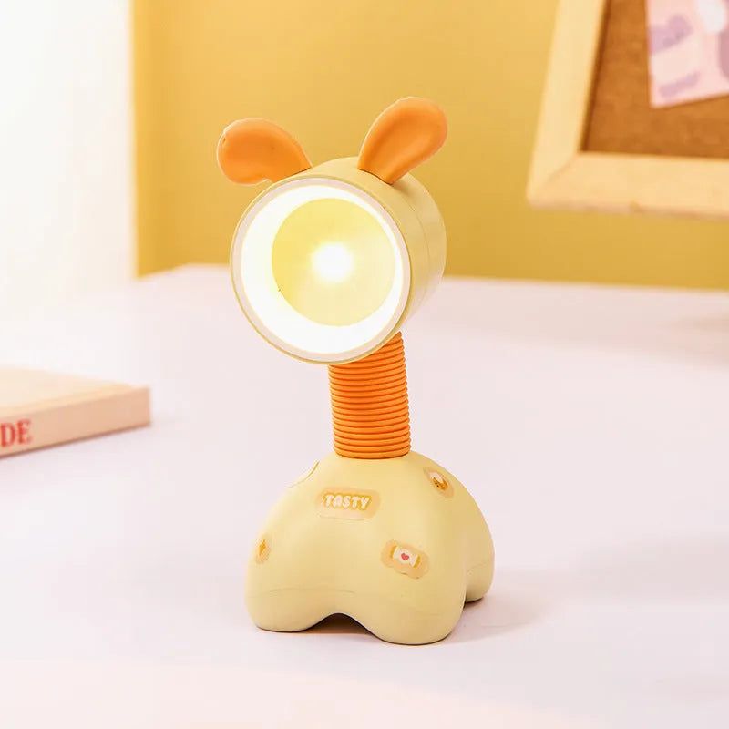Cartoon character DIY small night lamp with magnetic base on a desktop