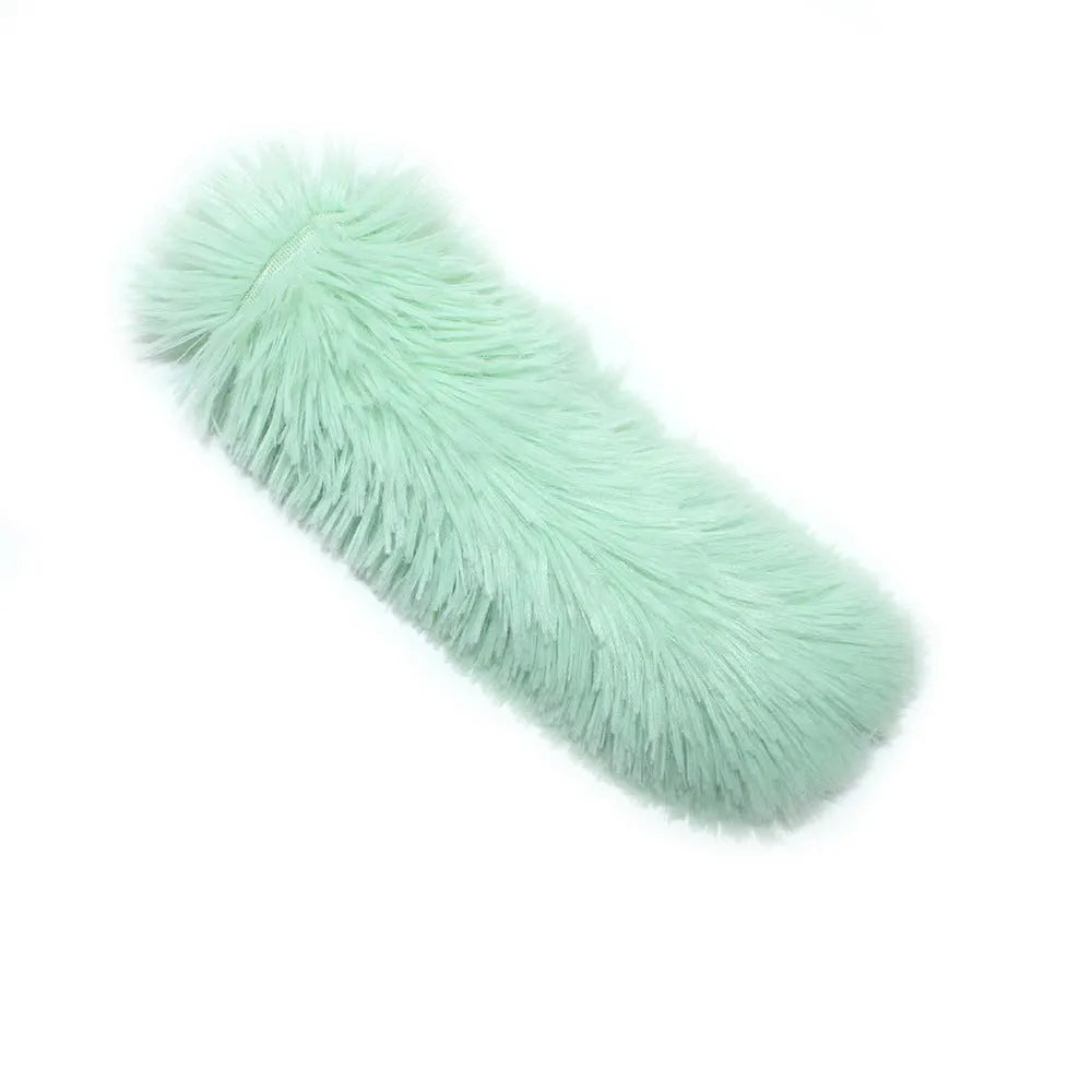 Soft plush interactive cat toy with catnip and crinkle sound feature in assorted colours.