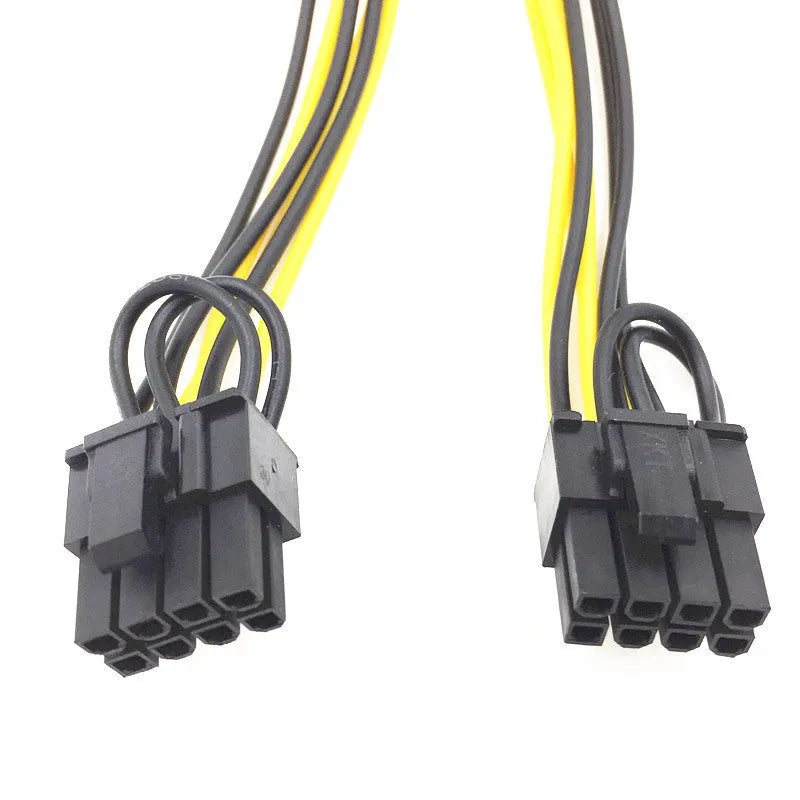 6 pin to dual 8 pin graphics card power supply cable with oxygen-free copper wire for PC use