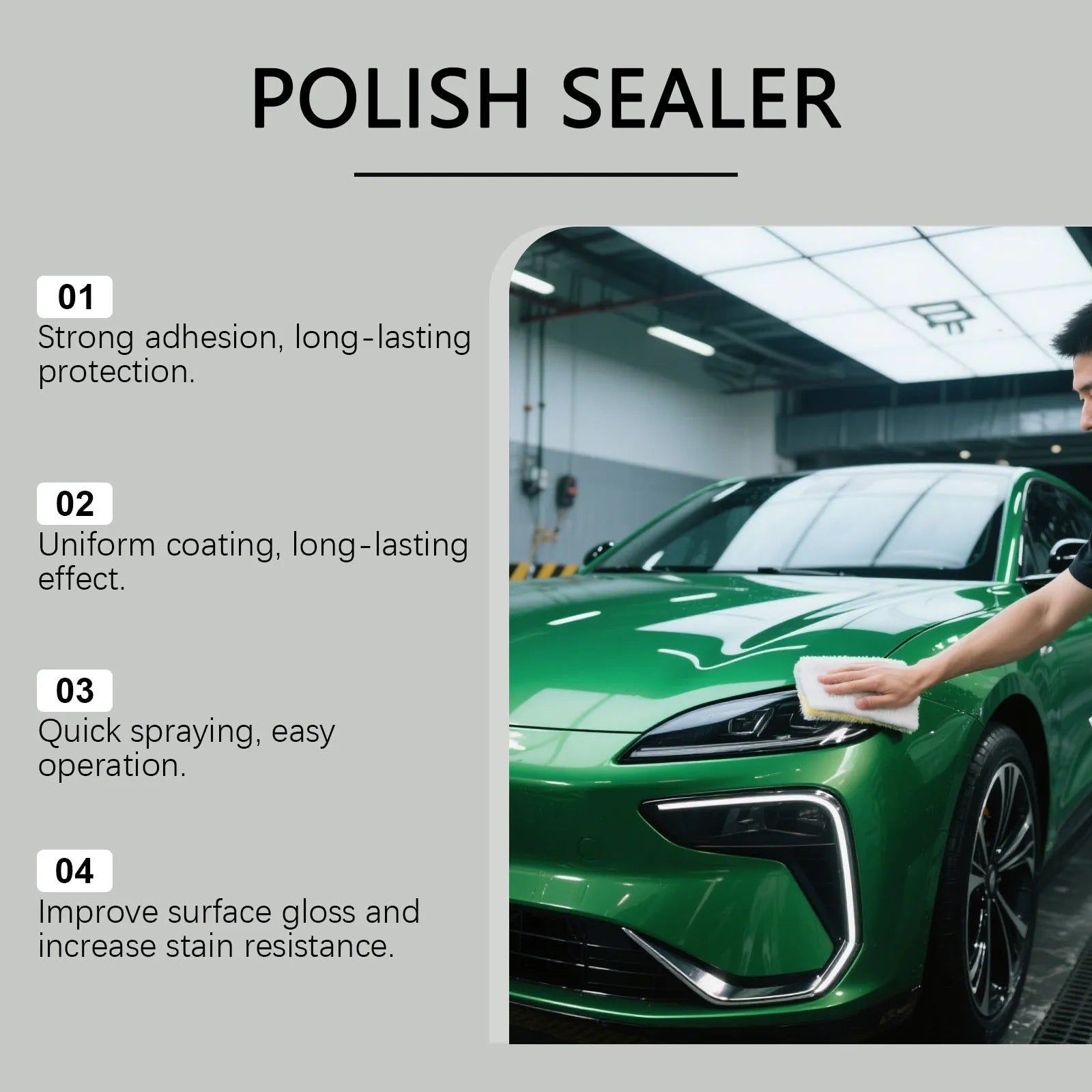 120ml ceramic coating protective spray bottle for vehicle paint maintenance.