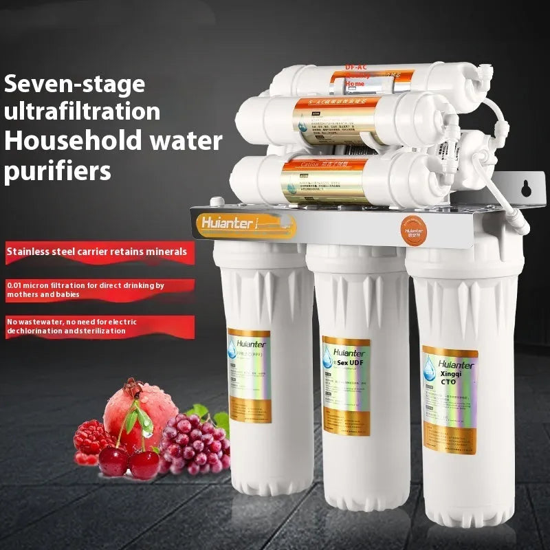 White plastic water purifier filter cartridge for direct drinking water applications