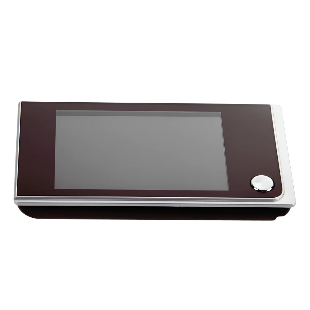 3.5 inch video digital door camera with 120 degree angle peephole viewer in black ABS plastic