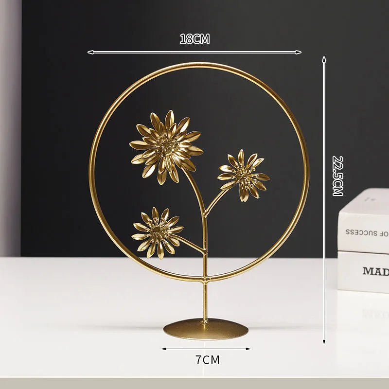 Nordic style wrought iron and copper plastic decorative craft painting ornament