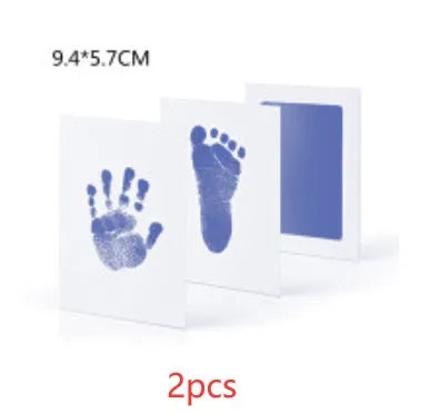 Baby hand and foot print disposable ink pad in pink for newborn keepsake crafting