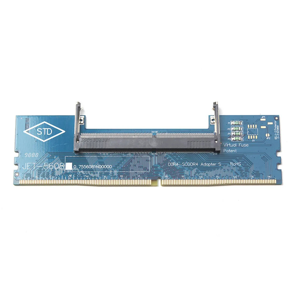 DDR4 laptop to desktop memory test adapter card in electrostatic bag with memory stick
