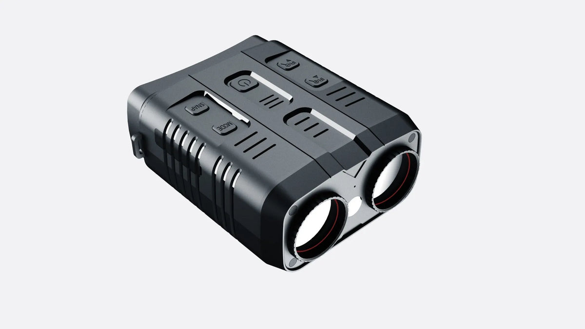 Night vision binocular Model N009 with large screen and WiFi function on a dark background