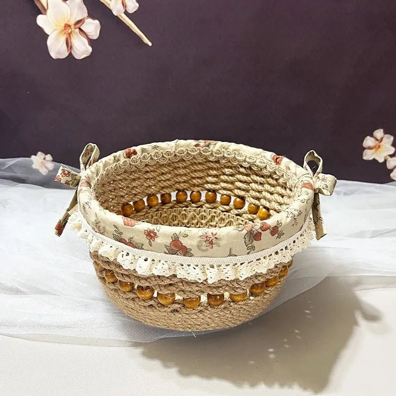 Handmade DIY beaded jewellery box in see-through acrylic, Nordic style, shown in blue, green, pink, purple, and white options.