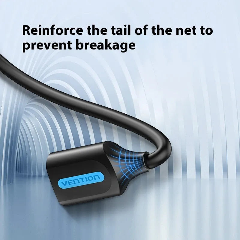Black USB extension cable for wireless network card, 2.0 or 3.0 option, 0.5m to 5m length