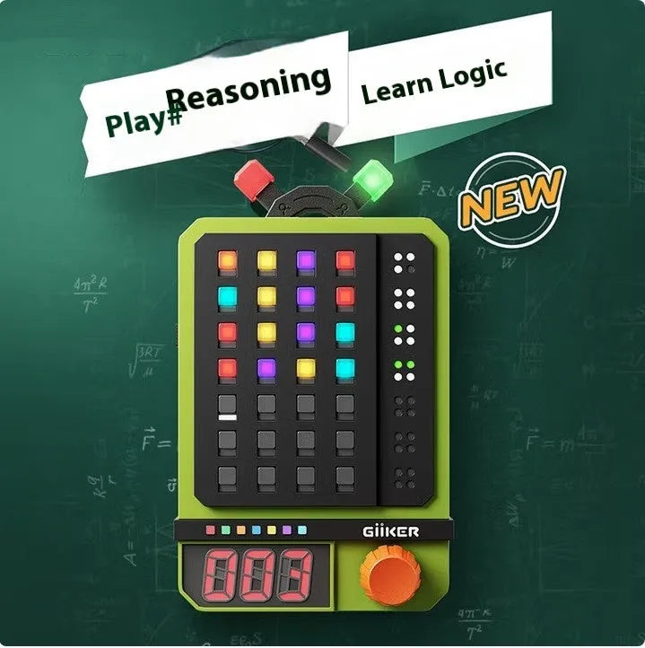 Super Password Machine logical reasoning toy, ABS build, 13x5x5 cm, passenger code machine colour, with chessboard