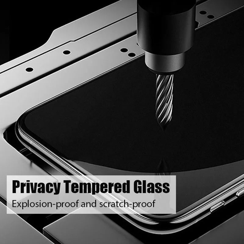 Xiaomi Poco and Redmi Note phone anti-spy privacy screen protector with 9H hardness.