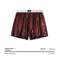 Galaxy Reflective casual woven loose underwear in mid waist design with polyester construction