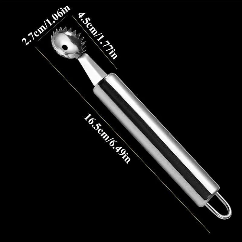 Stainless steel strawberry stem remover with modern minimalist style for removing strawberry pedicles