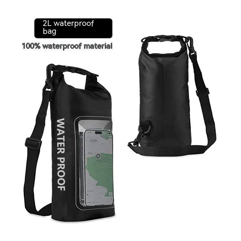 PVC waterproof crossbody phone bag with adjustable strap in multiple colour options