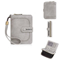 Women's PU leather coin purse wallet with zipper closure in one of eight colour options