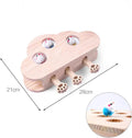 Cardboard cat scratcher and whack-a-mole toy in cloud gopher design for indoor adult cats