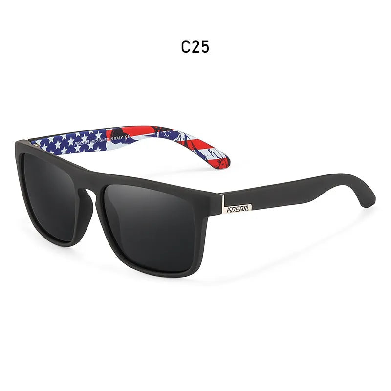 Men's polarized sports driving sunglasses with full frame, UV400 protection, and multiple colour options