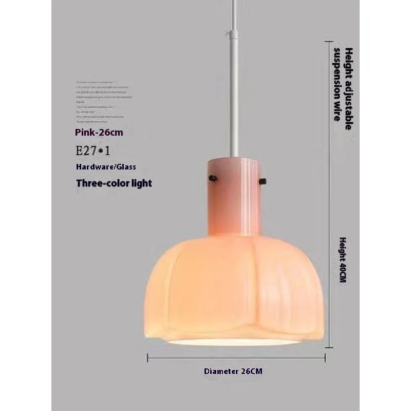Medieval-style glass bud pendant chandelier with a retro design for ceiling installation.