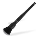 Black car detailing brush with pig hair bristles and PP plastic handle
