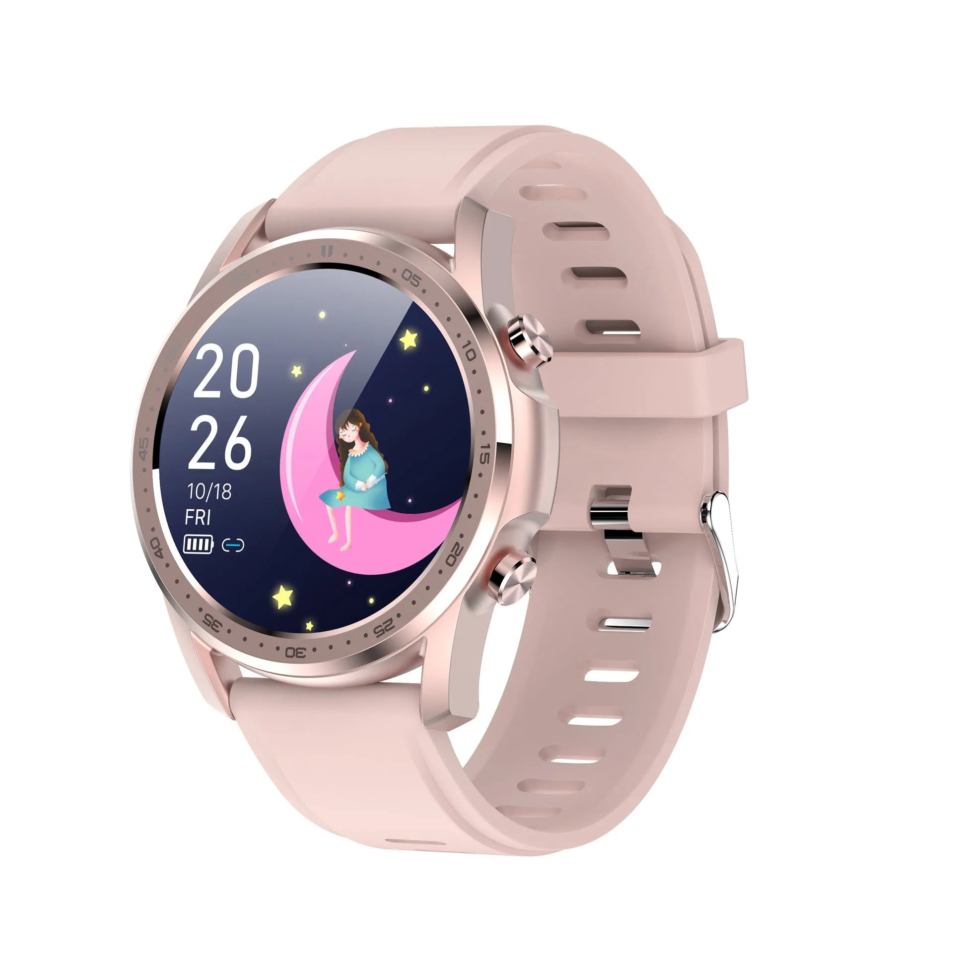 Youth2 black smart bracelet with 1.3-inch touch screen on a wrist.