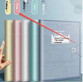 A3 test paper storage bag in translucent PP, multi-layer category folder clip with 0.48mm thickness and 30/40/60 page options.