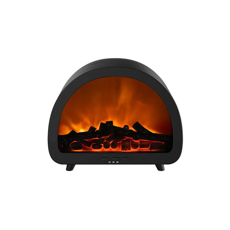 Fireplace flame aroma diffuser 215*112*183mm with remote control, colourful light, White or Black