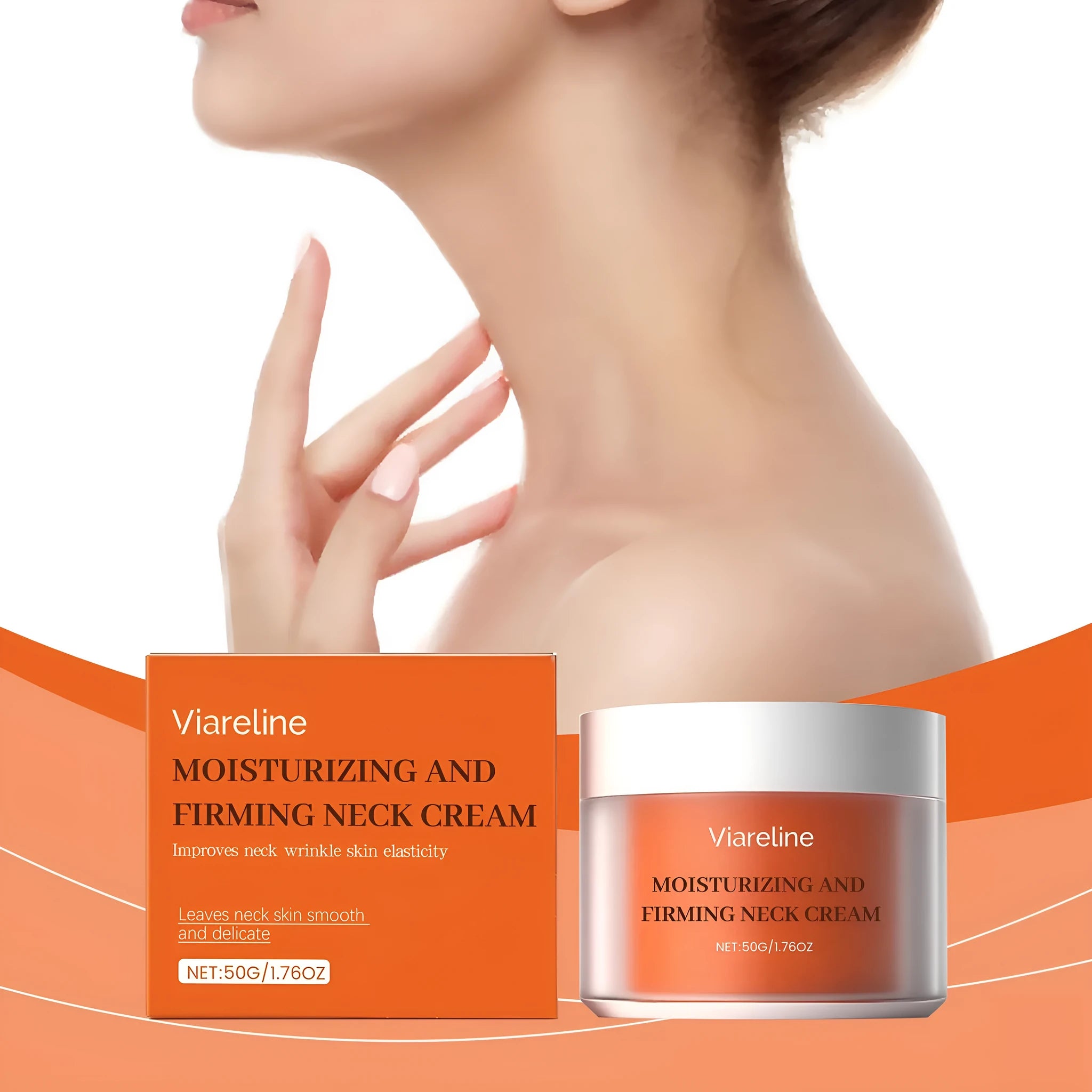 Daily neck contour moisturising cream 50g in compact packaging