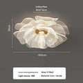 Flower acrylic ceiling light with iron frame in 55CM size