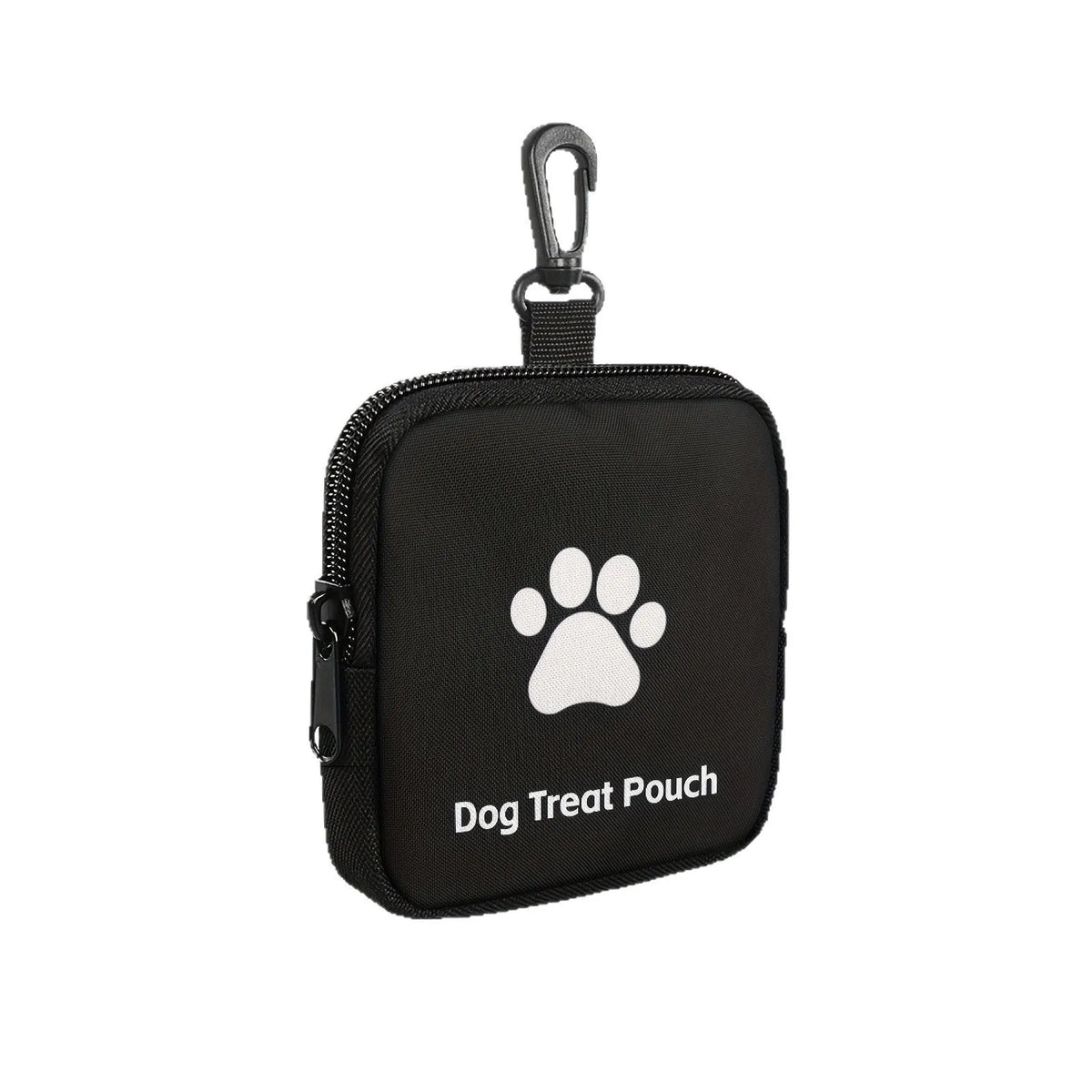 Portable Oxford cloth pet snack pack with zipper closure in red, black, purple, or blue