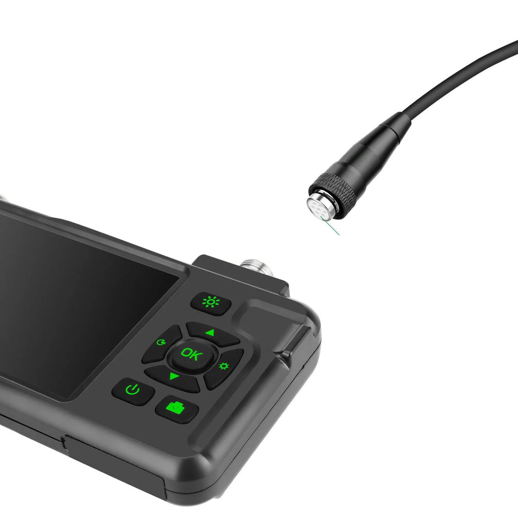 Handheld industrial endoscope with 4.5-inch screen and 5.5mm camera on a 1-metre cable