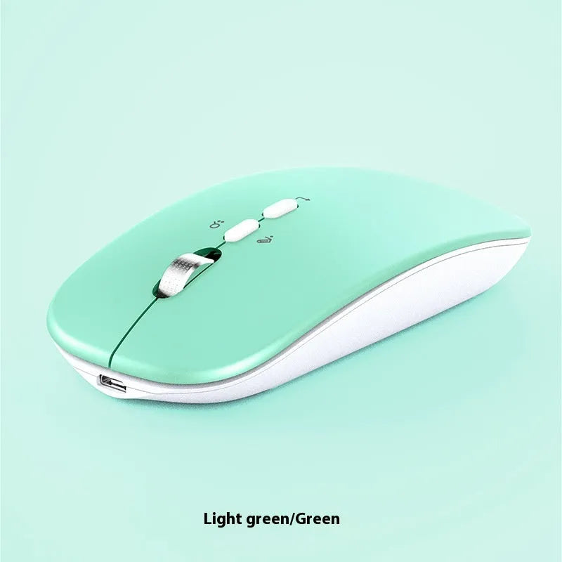 AI voice translation wireless charging mouse in gold with 2000DPI optical sensor and five buttons