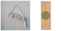Portable cork yoga mat 183x61cm non-slip TPE eco-friendly exercise mat in green colour