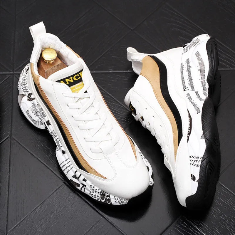 Pair of casual men's high-top sneakers in microfiber, black colour with colour-matched detailing